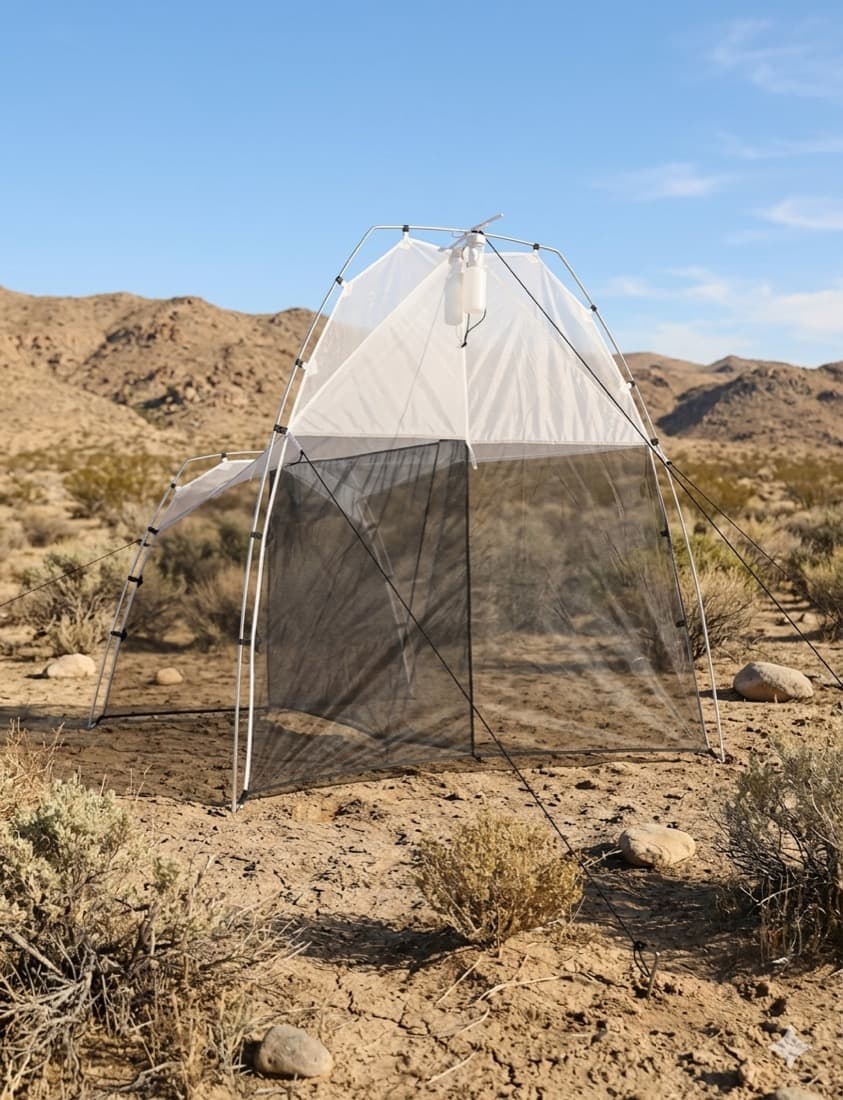 Malaise trap deployed in the field